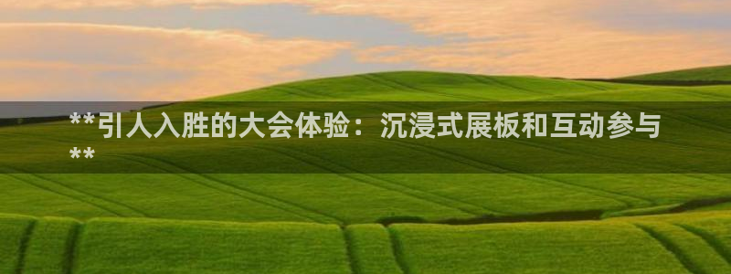 果博平台开户电话号码：**引人入胜的大会体验：沉浸式展板和互动参与
**