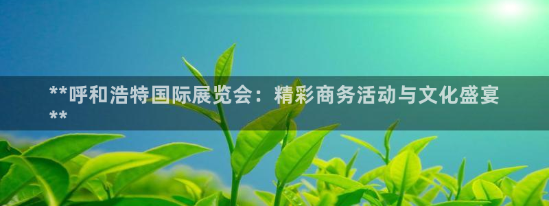 果博平台客服电话：**呼和浩特国际展览会：精彩商务活动与文化盛宴
**